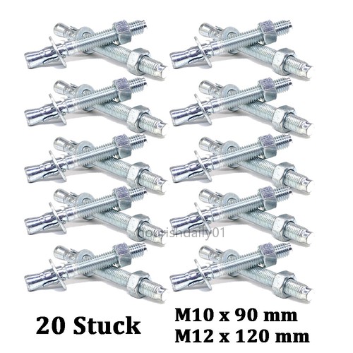 20x stahlanker m10 - 20x, m10/m12
