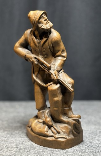 Alte holzfigur jäger mit - alte,
