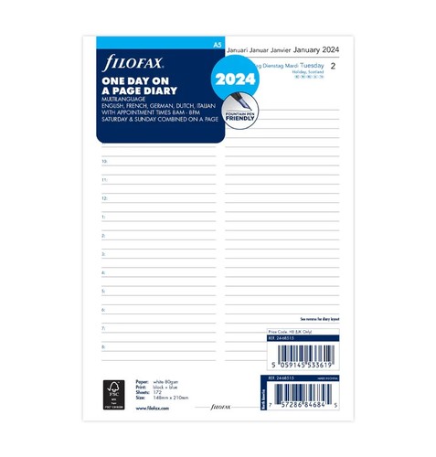 Filofax kalender 68515 - kalender, 24-68515