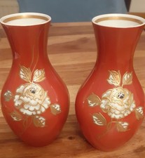 2 Vasen, rotbraun, Wallendorf