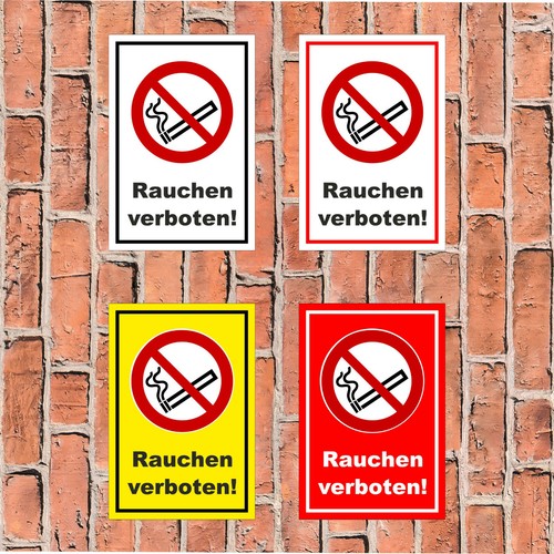 Schild rauchen verboten in - verboten,