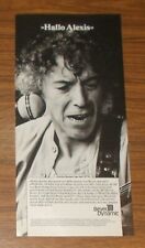 Seltene Werbung vintage BEYER DYNAMIC M 160 Mikrofon - Alexis Korner 1980