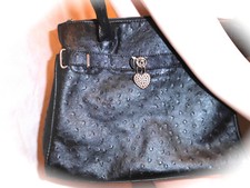 BiBA Handtasche 2 Henkel kurz und Trageriemen Black  NEU!!