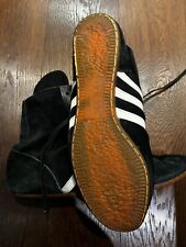 Adidas Ringerschuhe Retro, Schwarz, Made in West Germany Gr. ca. 43
