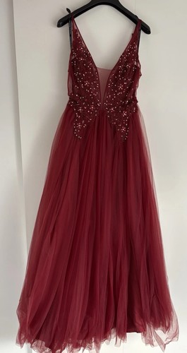 Abendkleid ballkleid bordeaux - ballkleid,