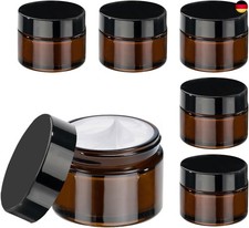6 Stück Glastiegel 50ml