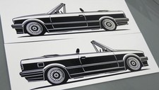 Bmw e30 cabrio aufkleber - cabrio,