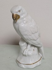 Weiße Porzellan Figur Papagei