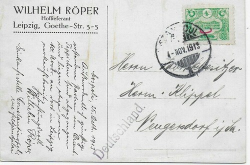 Leipziger postkarte aus - postkarte,