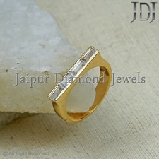 Solid 14K Gelbgold Ring