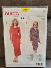 BURDA  Schnitt 6693 ** ETUIKLEID in 2 Längen ** Größen 34-46 