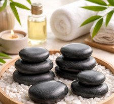 6er Hot Stone Set Basalt –