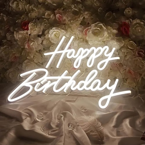 Neon led happy - led, schild