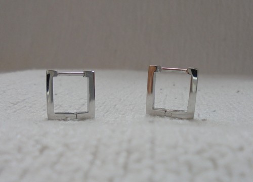 Paar ohrstecker viereck - ohrstecker,
