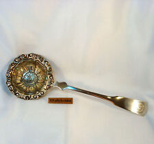 altes Sieb aus 800 Silber Teesieb Puderzucker um 1900 / AZ 1006