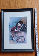 Bild Kunstdruck Clown blau ca