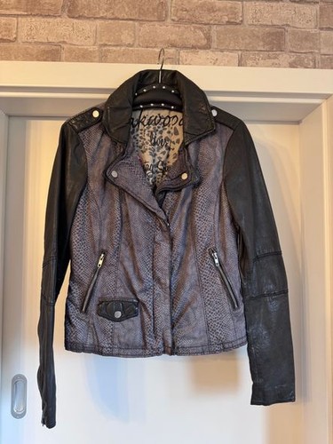 Lederjacke bikerstyle oakwood - bikerstyle,