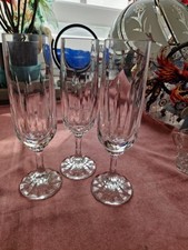 3 Sektgläser ( Bleikristall ) von Villeroy & Boch, Serie Arabelle, 19,5 cm hoch