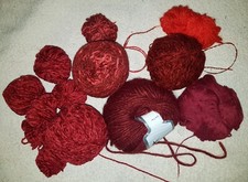 Wolle Paket, Wolle, 300 g rot