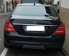 Endrohre Sportauspuff schwarz für Mercedes Benz E-Klasse W211 W212 