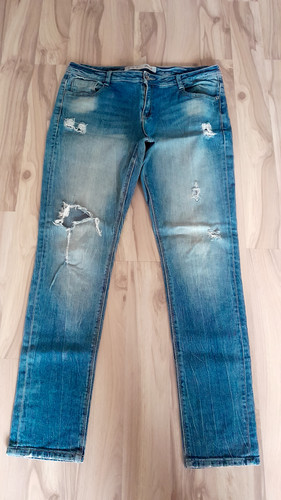 Damen jeans hose zerrissen - jeans, "