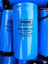 Kondensator Sprague Powerlytic Type 36D, 1200 µF, 450 VDC