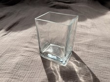 Glas Vase Kerzenglas Eckig