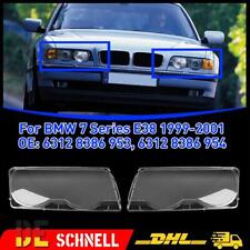 Paar Scheinwerferglas Streuscheiben Links+Rechts Für BMW 7er E38 Facelift 99-01