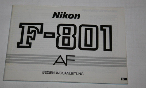 Bedienungsanleitung nikon 801 - nikon,