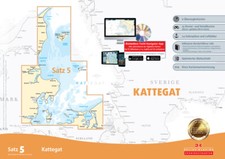 Seekarten Satz 5 Revierführer Seekarte Kattegat Dänemark Küste Hafenpläne Karte