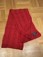 Ralph Lauren Schal Strick Rot-