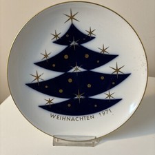 24.10.014 KPM Berlin Weihnachtsteller 1971 Wandteller 19 cm Durchmesser