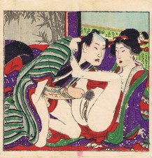 Shunga - Japan - Farbholzschnitt - Erotisch - Edo Periode - Kunisada