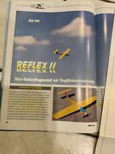 Bauplan für Elektro-Flieger, Reflex II, 74 cm Spannweite