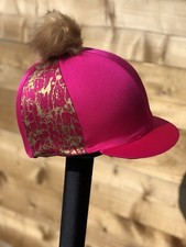 Reitmütze Überwurf Seide