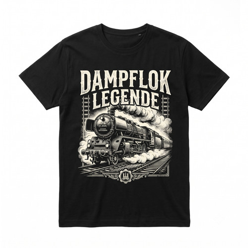 Herren shirt dampflok - herren, t-shirt