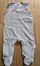 Gepflegter Strampler von Steiff, Gr. 62, neutral, grau, Baby 