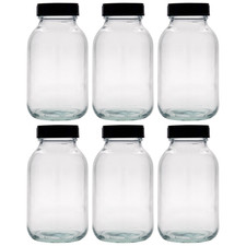 6x 500ml Weithalsglas Klarglas