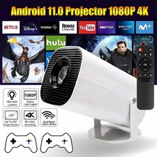 5G 4K Projektor Smart HD LED WiFi Bluetooth HDMI Android 11 Büro Heimkino Beamer