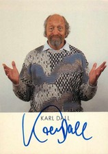 Karl Dall Autogrammkarte - Deutscher Komiker und Entertainer