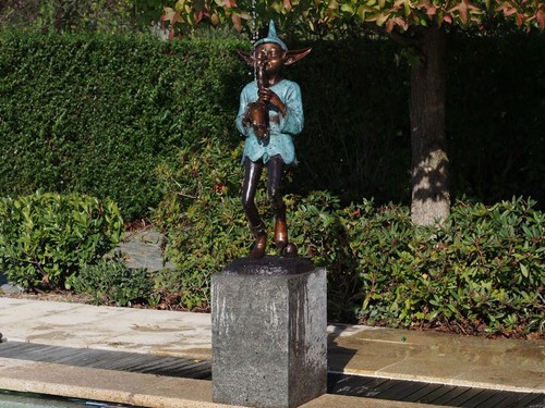 Bronze skulptur gnom mit - skulptur,
