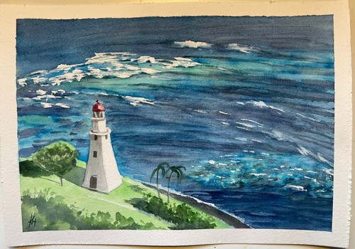 Original aquarell bild - aquarell,