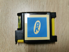 Stahlmaßband 2m einziehbar, Wasserwaage, Memoblock mit Kugelschreiber Gürtelclip