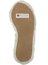 sehr dicke Sohle aus echtem Mimosa gegerbtem Lammfell 