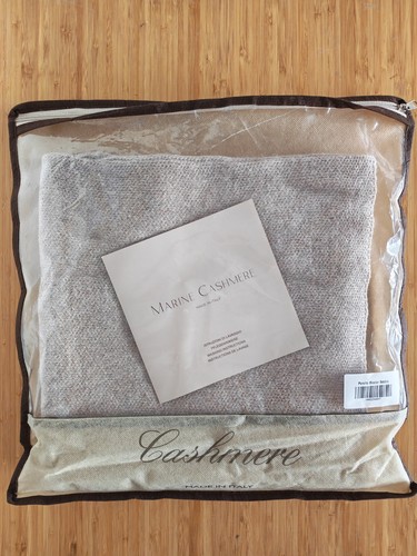 Marine cashmere poncho aus - cashmere,