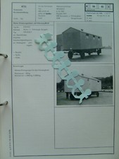 LKW IFA Anhänger HB 40.81 7 Halle 1977 DDR KFZ-Brief KTA Vorlage f. Zulassung