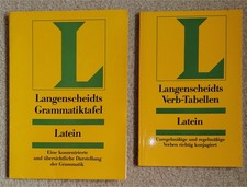 Latein - Langenscheidts Verb-Tabellen und Grammatiktafeln