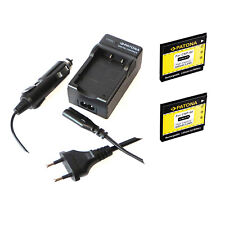2x Akku und Ladegerät für Casio Exilim EX-Z80 Casio Exilim EX-Z85 NP-60
