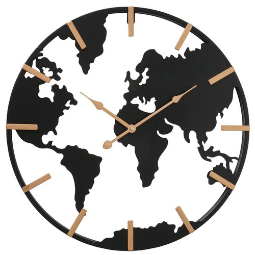 Wanduhr schwarz gold - wanduhr, schwarz-gold