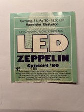 Alte Konzertkarte Ticket  Led